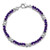 Sterling Silver Rhodium-plated Amethyst Bracelet - QX-73F8B8C1-5532