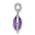 Sterling Silver Rhodium-plated Amethyst Pendant - QP-C2DB7DA2-5652