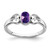 Sterling Silver Rhodium-plated Amethyst Ring - RM-452FA1FA-4586