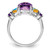 Sterling Silver Rhodium-plated Amethyst, Blue Topaz & Citrine Ring - QR-979494EE-8863