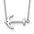 Sterling Silver Rhodium-plated Anchor 16 inch with a 2 inch extention Necklace - QG-9828672E-8535