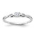 Sterling Silver Rhodium-plated and CZ Ring - QR-5FF88E9B-7273