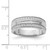 Sterling Silver Rhodium-plated and CZ Ring - QR-C0602DC1-4861
