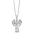 Sterling Silver Rhodium-plated Angel Ash Holder 18in Necklace - QC-6E153F5E-3753