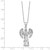 Sterling Silver Rhodium-plated Angel Ash Holder 18in Necklace - QC-6E153F5E-3753