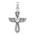 Sterling Silver Rhodium-plated Antiqued Cross w/Heart Ash HolderPenda