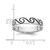 Sterling Silver Rhodium-plated Antiqued Wave Design 4.5mm Band Ring - QR-B7E379CD-6978