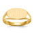 14k 6.25x11.5mm Closed Back Children's Signet Ring