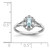 Sterling Silver Rhodium-plated Aquamarine & Diam. Ring - QB-EE88B01E-4826
