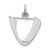 Sterling Silver Rhodium-plated Artisan Block Letter Y Initial Charm