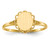 14k 6.5x7.5mm Open Back Signet Ring
