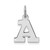 Sterling Silver Rhodium-plated Block Letter A Initial Charm - QC-22D7AEAF-6539