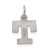 Sterling Silver Rhodium-plated Block Letter T Initial Charm - QC-D9911392-5183