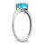 Sterling Silver Rhodium-plated Blue Topaz and Diamond Ring - RM-35B34B76-9410