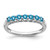 Sterling Silver Rhodium-plated Blue Topaz and Diamond Ring - RM-E91EA848-7184