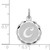 Sterling Silver Rhodium-plated Brocaded Letter C Initial Charm - QC-A0A33A5A-5070