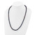 14k 6-7mm Black Near-Round Freshwater Cultured Pearl 24 inch Necklace