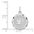 Sterling Silver Rhodium-plated Brocaded Letter D Initial Charm - QC-9BA52742-4323