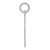 Sterling Silver Rhodium-plated Brocaded Letter F Initial Charm