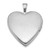 Sterling Silver Rhodium-plated Brushed And Polished 1/20 carat Diamond And Angel 20mm Heart Locket
