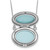 Sterling Silver Rhodium-plated Brushed with Border 18.75 inch with 2 inch extension 20mm Oval Locket Necklace