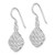 Sterling Silver Rhodium-plated Celtic Dangle Earrings