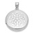 Sterling Silver Rhodium-plated Celtic Knots 20mm Round Locket