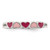 Sterling Silver Rhodium-plated Children's Enameled Hearts Ring - QR-707ADB36-1197