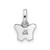Sterling Silver Rhodium-plated Children's Small Enamel Butterfly Pendant - QP-5CFE7496-8717