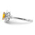 Sterling Silver Rhodium-plated Citrine & Diam. Ring - QB-EB66003E-3824