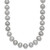 14K 6-7mm Grey Near Round Freshwater Cultured Pearl 20 inch Necklace