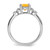 Sterling Silver Rhodium-plated Citrine and Diamond Ring - RM-E8DEC09C-9980