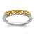 Sterling Silver Rhodium-plated Citrine and Diamond Ring - RM-F24A74EC-6808
