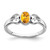 Sterling Silver Rhodium-plated Citrine Ring - RM-2A2B9F7D-2115