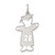 Sterling Silver Rhodium-plated Class of 2026 Boy Cuddle Charm