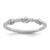 Sterling Silver Rhodium-plated Clear CZ Knot Ring - QR-AE87A230-9573