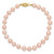 14k 6-7mm Pink Near-Round Freshwater Cultured Pearl 7.5 inch Bracelet