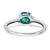 Sterling Silver Rhodium-plated Created Alexandrite and Diamond Ring - RM-007A2B28-7444