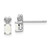 Sterling Silver Rhodium-plated Created Opal & Diam. Earrings - QB-69729CE9-7538