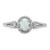 Sterling Silver Rhodium-plated Created Opal & Diam. Ring - QB-0891015E-6706
