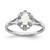 Sterling Silver Rhodium-plated Created Opal & Diam. Ring - QB-B53D47EA-3951