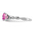 Sterling Silver Rhodium-plated Created Pink Sapphire and Diamond Ring - RM-3C432DFE-1456