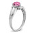Sterling Silver Rhodium-plated Created Pink Sapphire and Diamond Ring - RM-3C55B3B0-7187