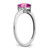 Sterling Silver Rhodium-plated Created Pink Sapphire and Diamond Ring - RM-8BE9B1C7-4134