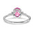 Sterling Silver Rhodium-plated Created Pink Sapphire/Diamond Ring - RM-269A7F3F-2312