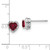Sterling Silver Rhodium-plated Created Ruby and Diamond Earrings - EM-990A1015-9176