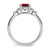 Sterling Silver Rhodium-plated Created Ruby and Diamond Ring - RM-CFEED811-4267