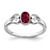 Sterling Silver Rhodium-plated Created Ruby Ring - RM-5B865DC0-6466