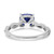 Sterling Silver Rhodium-plated Created Sapphire and Diamond Ring - RM-058FC168-7545