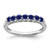 Sterling Silver Rhodium-plated Created Sapphire and Diamond Ring - RM-C3D5CD0B-8466
